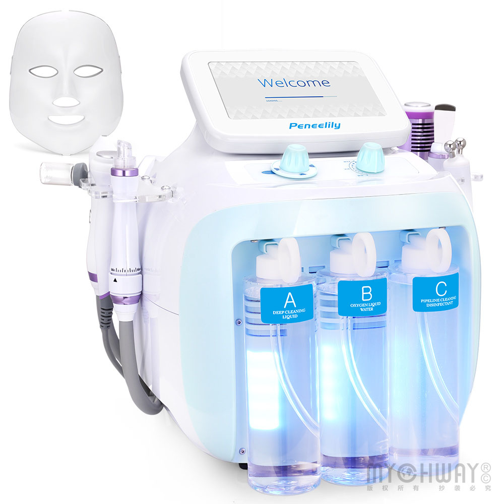 7-in-1 Facial Cleaner Hydro Spa Dermabrasion Ultrasound Skin Care Beauty Machine