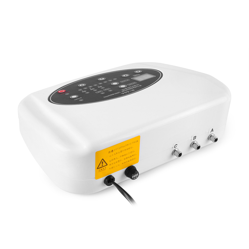 3 Probes Ultrasound Facial Body Skin Massager Therapy Ultrasonic Beauty Machine