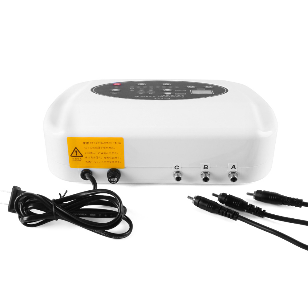 3 Probes Ultrasound Facial Body Skin Massager Therapy Ultrasonic Beauty Machine