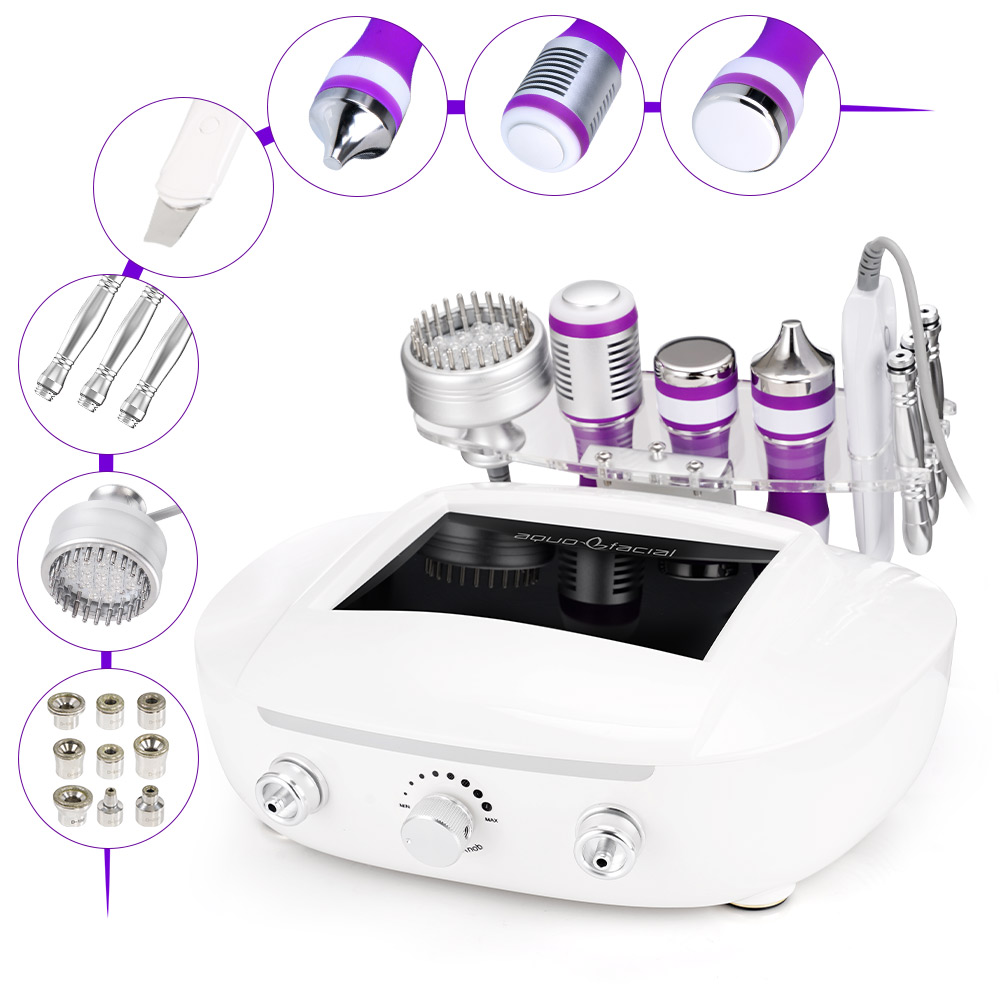 6 In1 Ultrasonic Skin Scrubber Photon Microdermabrasion Skin Rejuvenation Machine