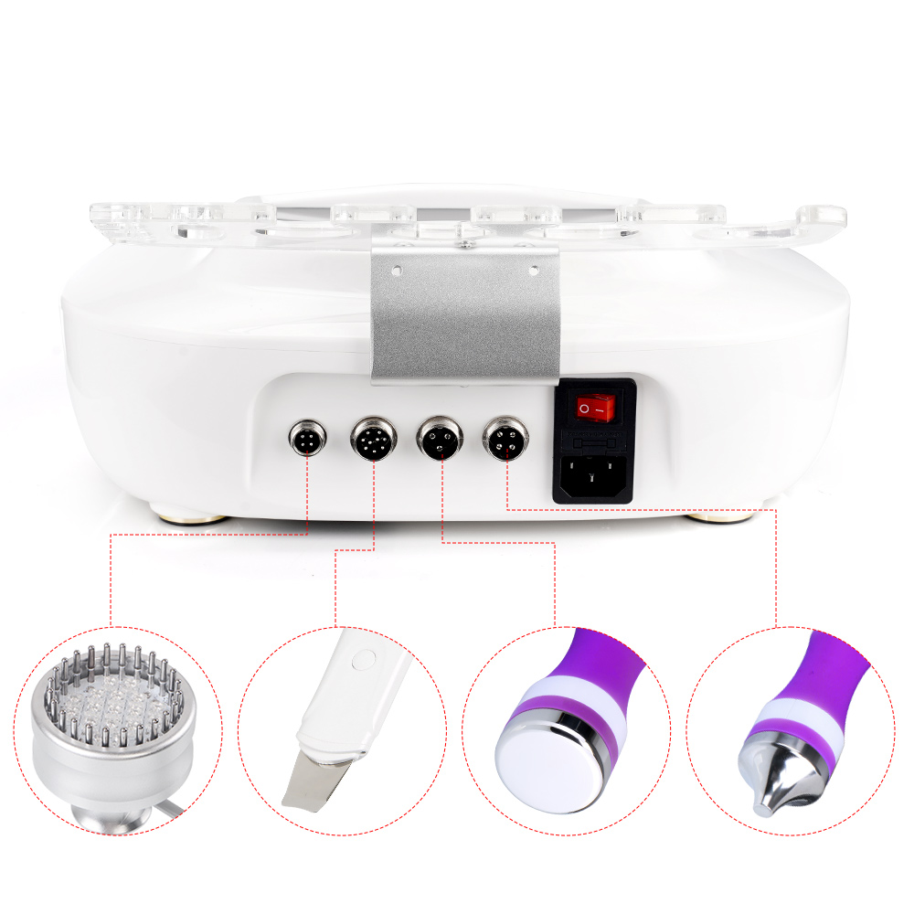 6 In1 Ultrasonic Skin Scrubber Photon Microdermabrasion Skin Rejuvenation Machine