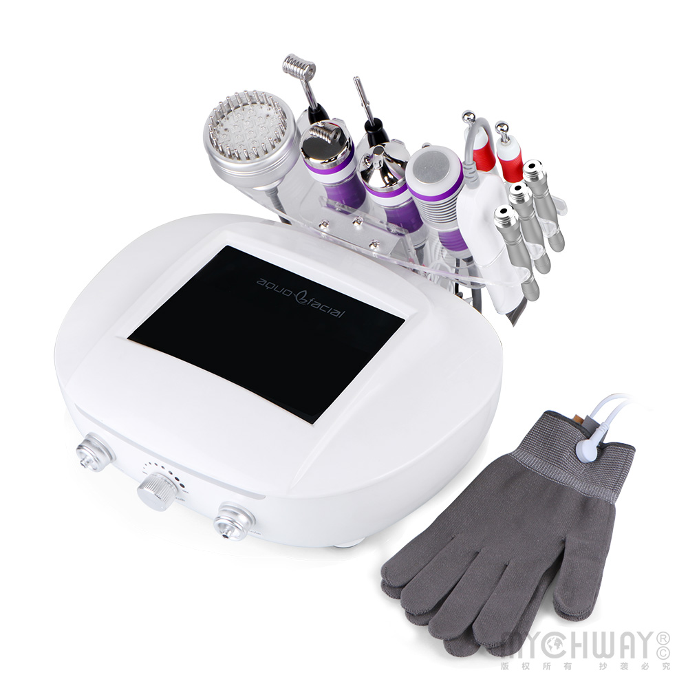 9 In 1 Facial Machine 3MHZ Ultrasound Scrubber Dermabrasion Skin Care Beauty Machine