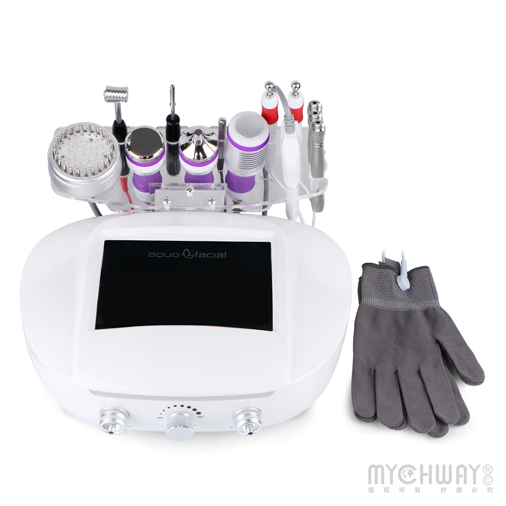 9 In 1 Facial Machine 3MHZ Ultrasound Scrubber Dermabrasion Skin Care Beauty Machine