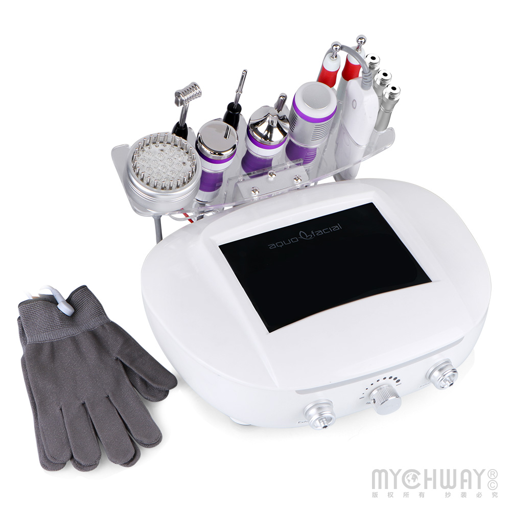 9 In 1 Facial Machine 3MHZ Ultrasound Scrubber Dermabrasion Skin Care Beauty Machine