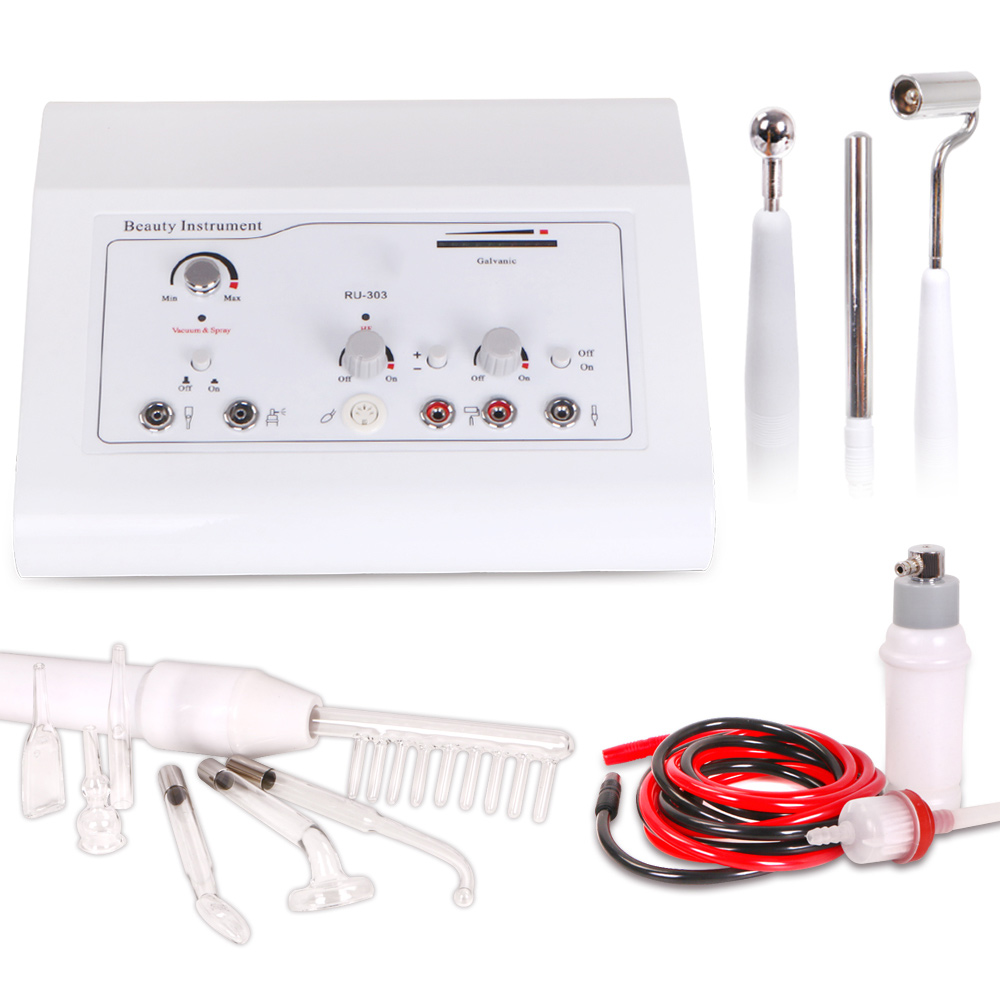4in1 Beauty Equipment Multi-Function Machine HF Galvanic Vacuum Spray+ Warranty