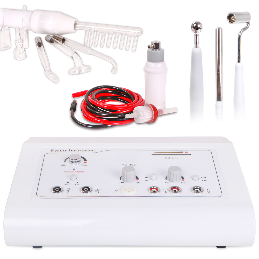 4in1 Beauty Equipment Multi-Function Machine HF Galvanic Vacuum Spray+ Warranty