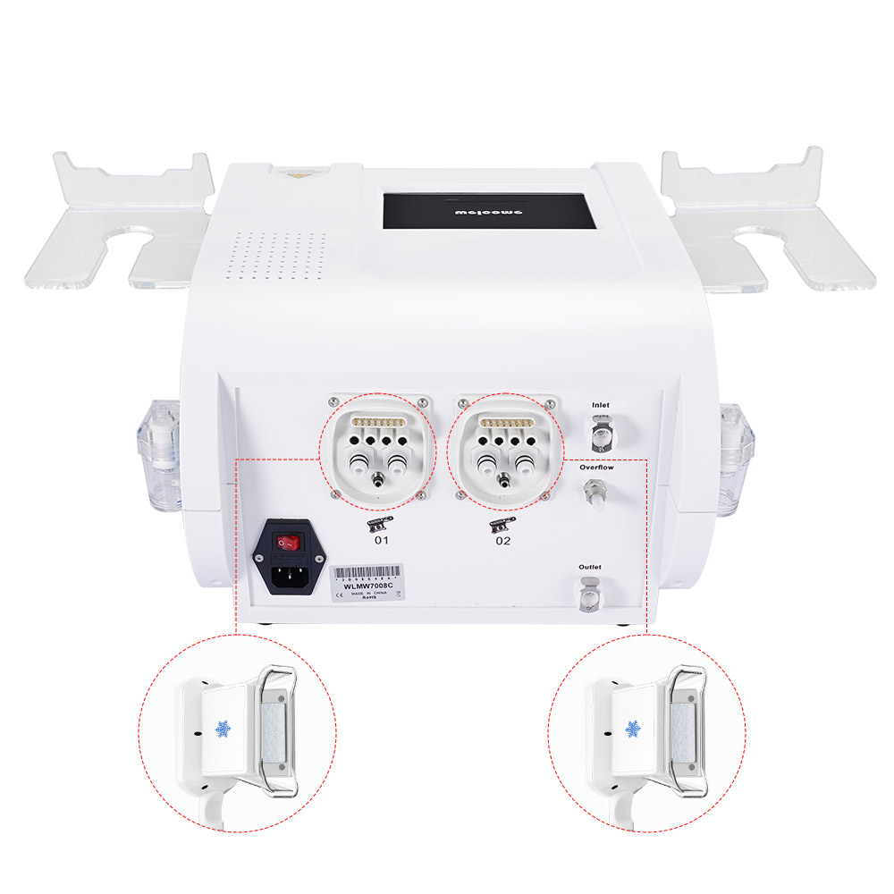 Double Handle Vacuum Cooling Freeze Vacuum Body Shaping Machine