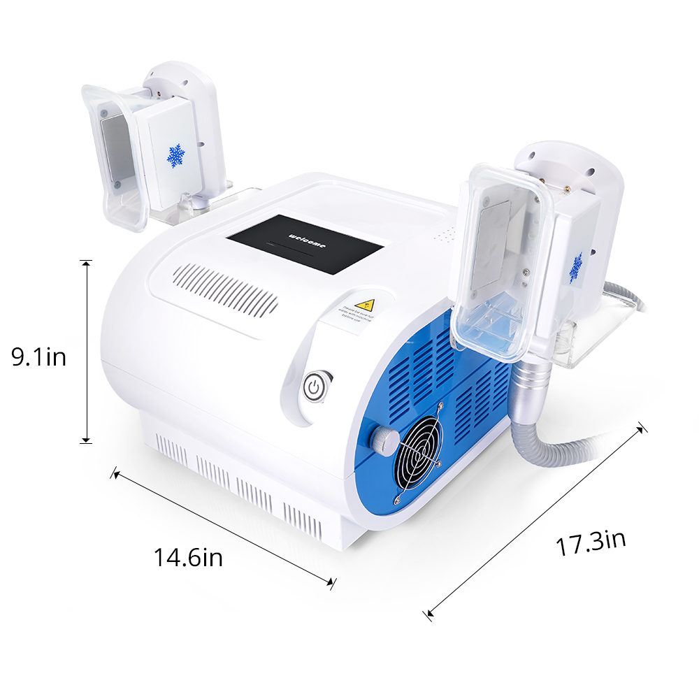 Double Handle Vacuum Cooling Freeze Vacuum Body Shaping Machine