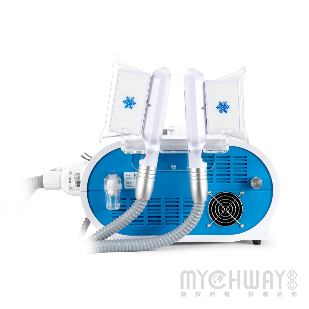 Two Handles Cold Frozen Body Double Chin Removal Vacuum Cellulite Removal Machine