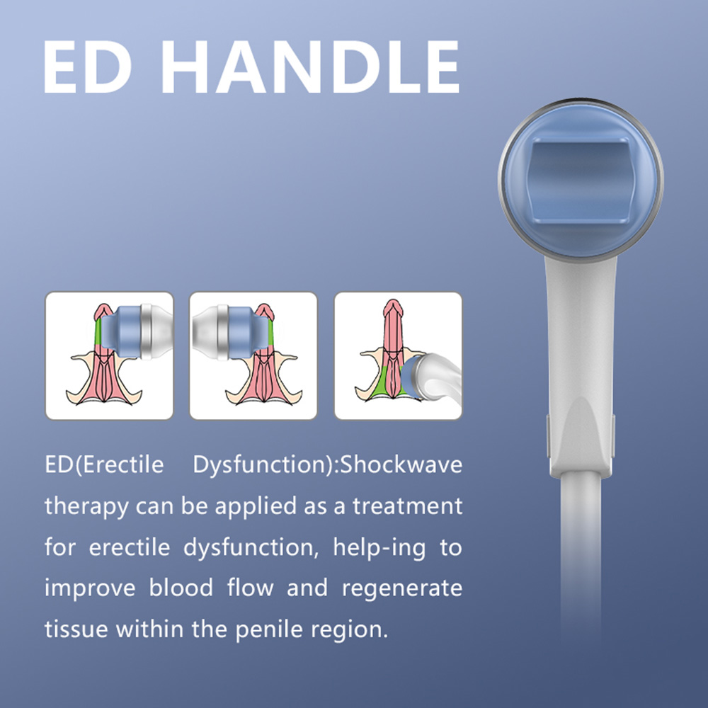 Extracorporeal Shockwave Therapy SW ED Pain Relief Physiotherapy Machine