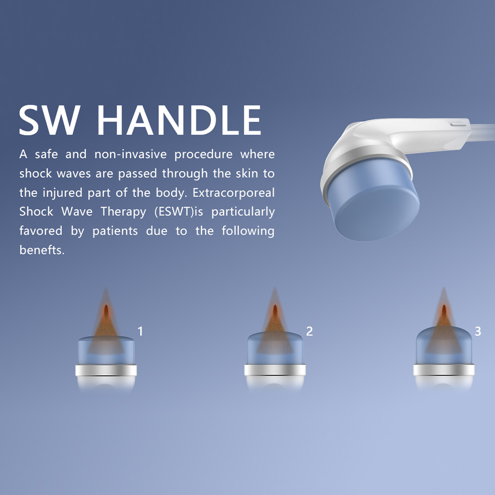 Extracorporeal Shockwave Therapy SW ED Pain Relief Physiotherapy Machine