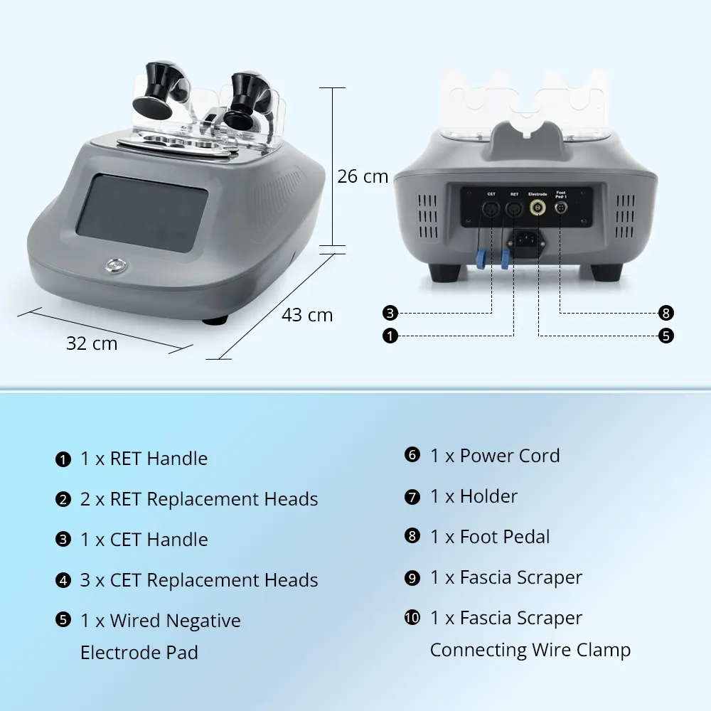 Professional CET RET Fascia Therapy Machine for Skin Tightening & Pain Relief