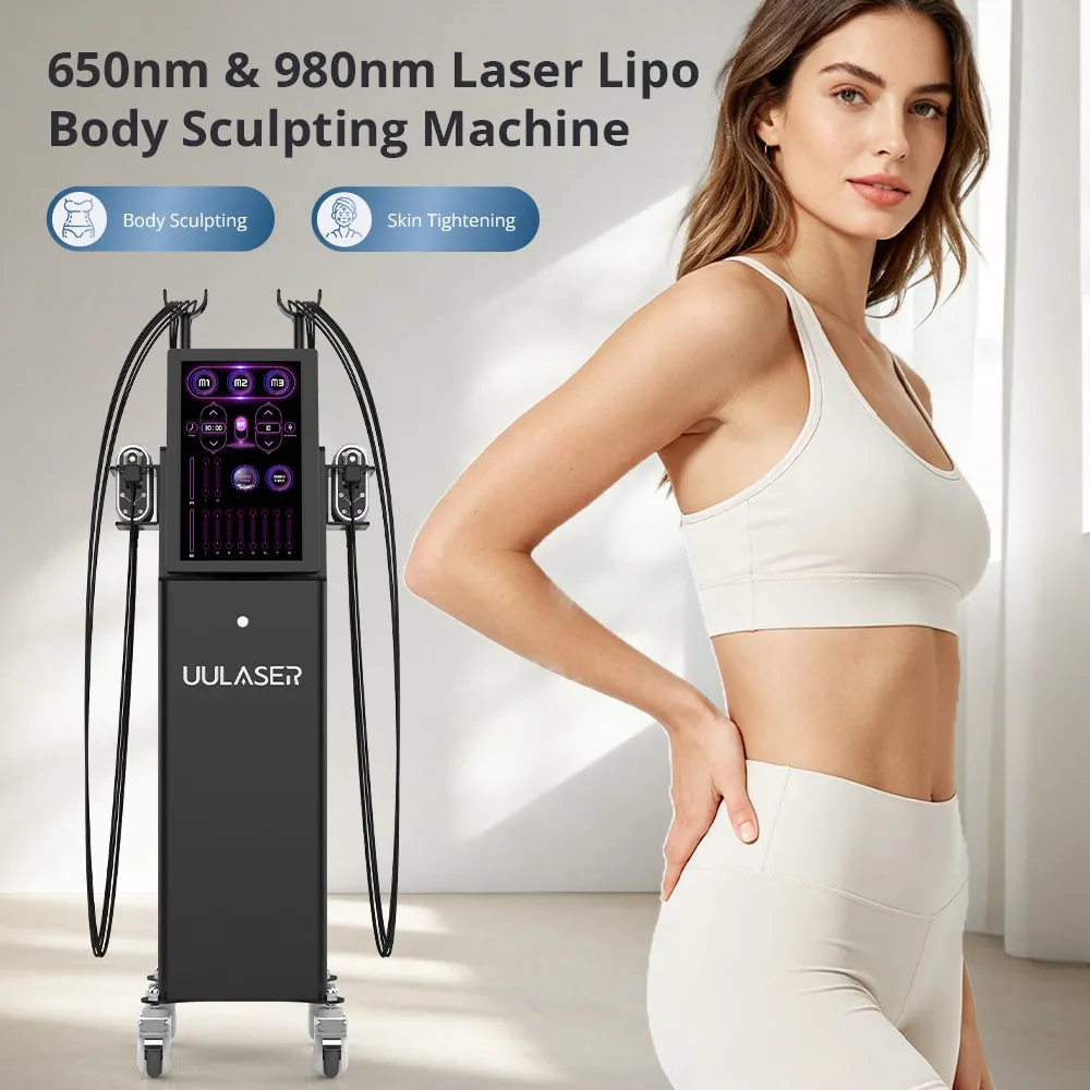 Professional 160mW Dual Wavelength 650nm & 980nm Lipo Laser Body Sculpting Machine