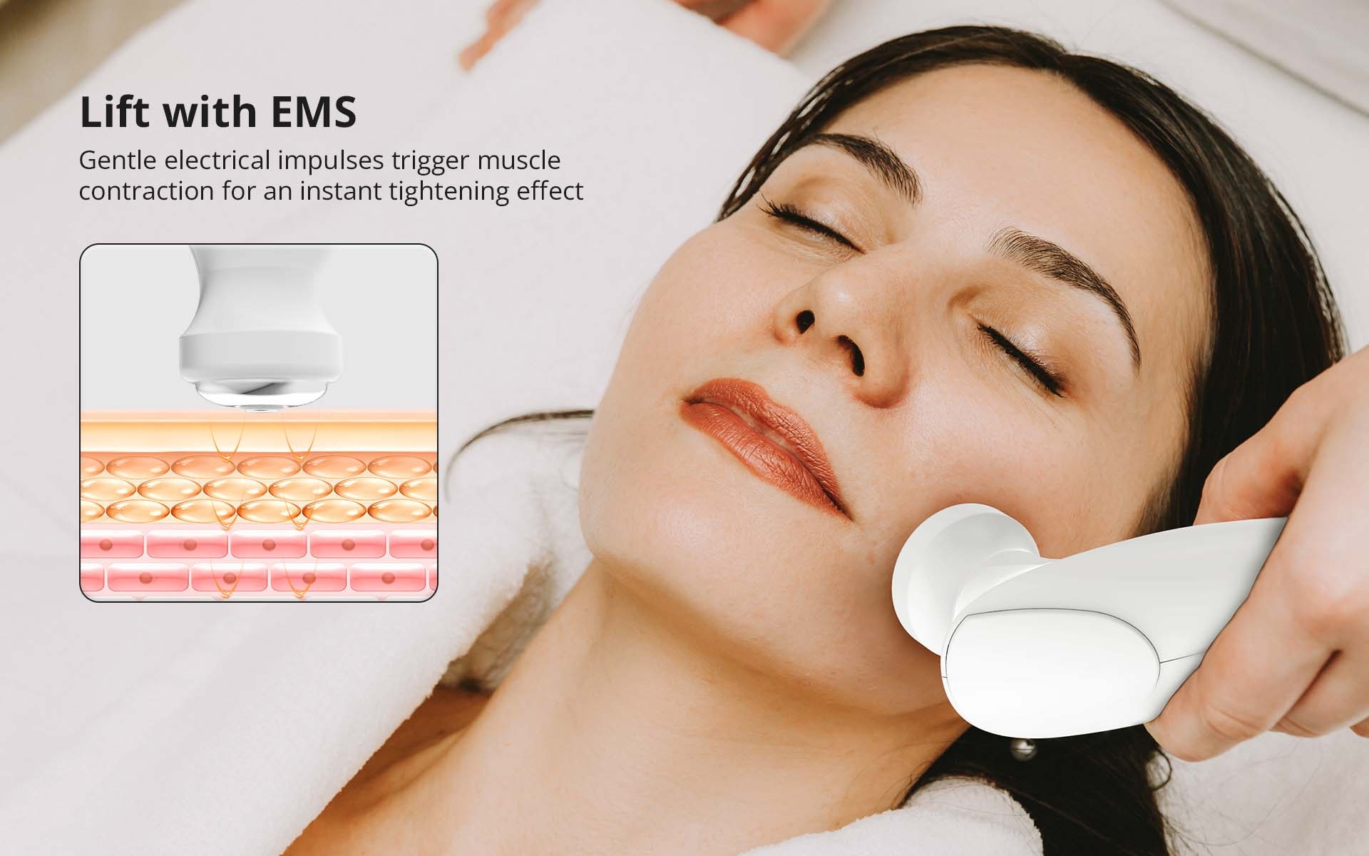 MYCHWAY FC-26K2-US Compact Ultrasound & EMS Facial Machine for U.S. Salons