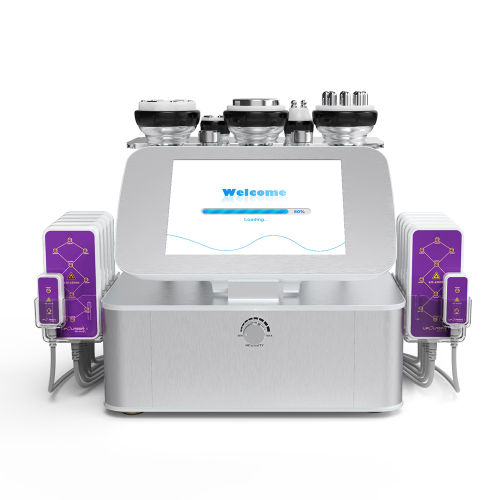 7 in 1 40k Ultrasonic Cavitation R-F 160mw Lipo Laser Cellulite Removal Machine