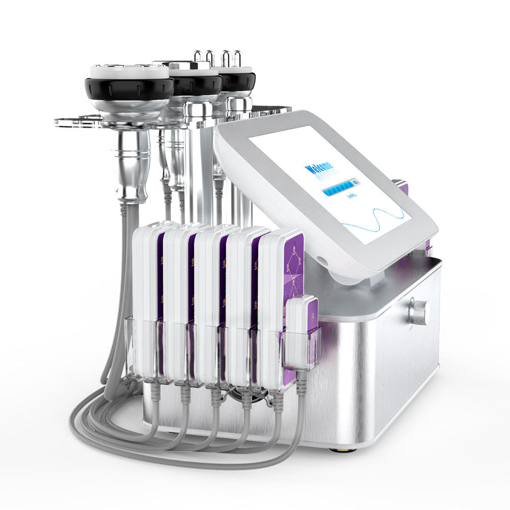 7 in 1 40k Ultrasonic Cavitation R-F 160mw Lipo Laser Cellulite Removal Machine