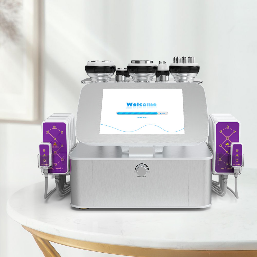 7 in 1 40k Ultrasonic Cavitation R-F 160mw Lipo Laser Cellulite Removal Machine