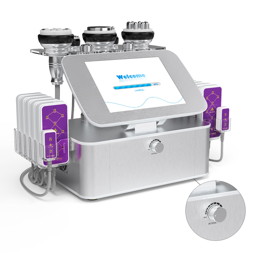 7 in 1 40k Ultrasonic Cavitation R-F 160mw Lipo Laser Cellulite Removal Machine
