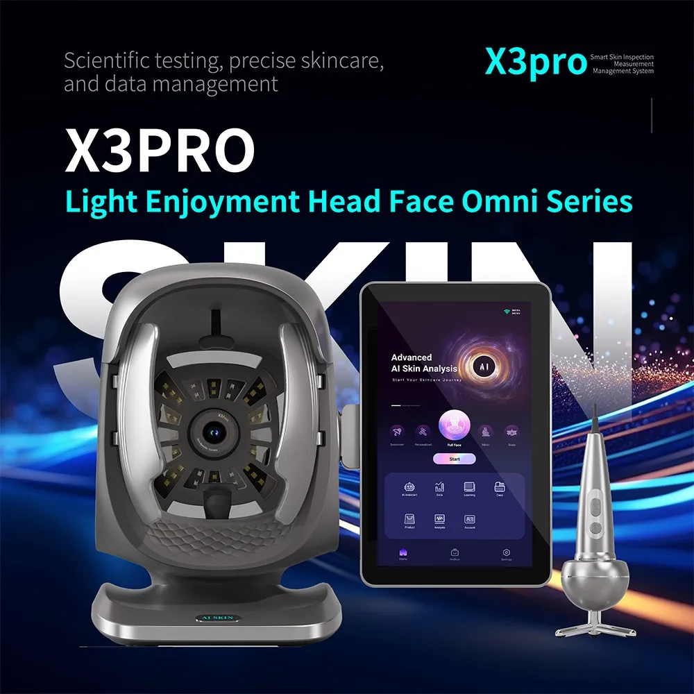 X3 Pro AI Skin Analyzer with 8-Spectrum Imaging for Facial & Scalp Detection