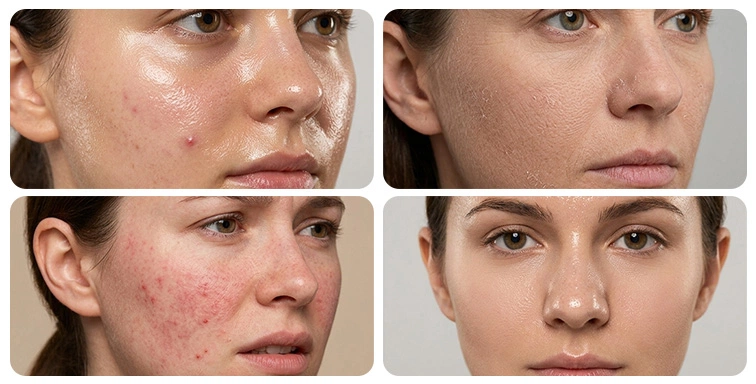 Hydro dermabrasion session diagram